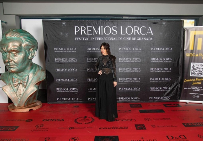 Gala Premios Lorca. Granada. Cristina Mediero nominada mejor actriz por NIGHT SHOW.
